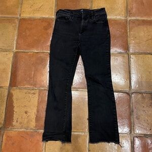GAP Black Skinny Bootcut Crop Kick Jeans Size 28 Women’s
